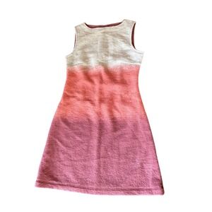 Hoss Intropia Dress Pink Ombre Wool Blend Sleeveless Shift Mod Spanish Design XS